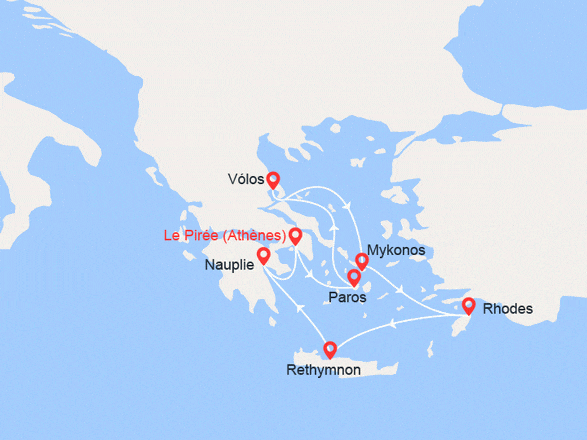 itinéraire croisière Iles grecques - Iles grecques : Trésors de la mer Égée