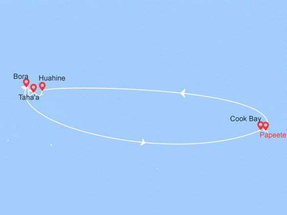 itinéraire croisière Pacifique - Australie : Trésors de Polynésie
