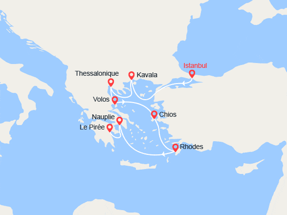itinéraire croisière Méditerranée : Turquie et Grèce