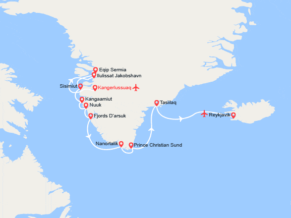itinéraire croisière Groenland - Arctique - Antarctique : Villages inuits du Groenland (bis)