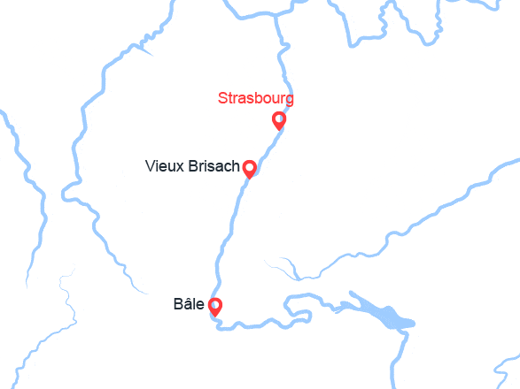 itinéraire croisière Rhin et ses affluents : Voyage à bord du train