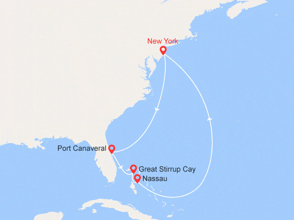 itinéraire croisière Caraïbes et Antilles : Voyage aux Bahamas