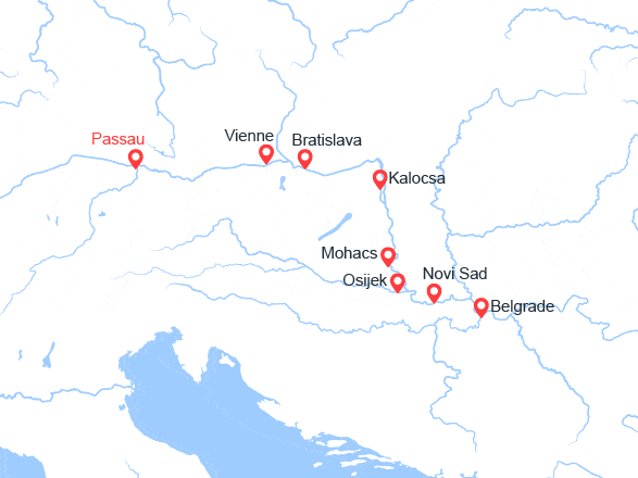 itinéraire croisière Danube : Voyage jusqu'aux portes de Fer