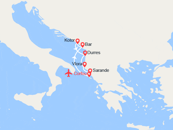 itinéraire croisière Croatie/Adriatique : Yachting en Albanie : la méditerranée secrète