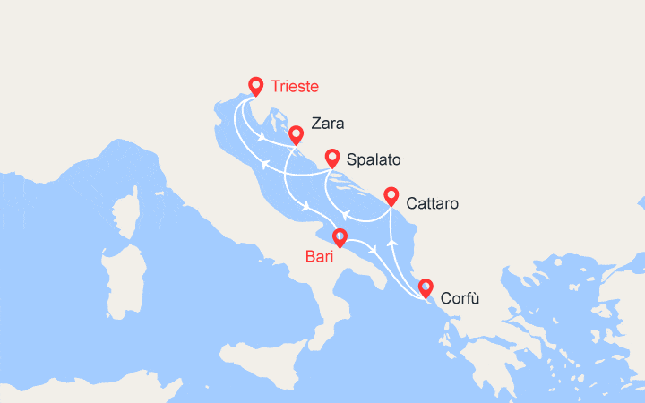 Carte Croisière Croazia, Grecia, Montenegro Carte Croisière Croazia, Grecia, Montenegro