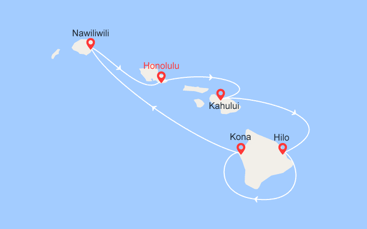 itinéraire croisière Hawai - Hawai : Hawaii - Un Mondo di Isole 