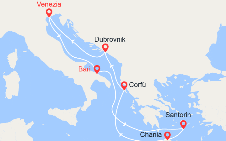 Carte Croisière Isole Greche e Croazia Carte Croisière Isole Greche e Croazia