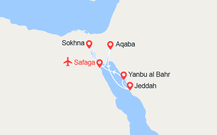 Scali Mar Rosso: Giordania, Arabia Saudita, Egitto - Volo Incluso 