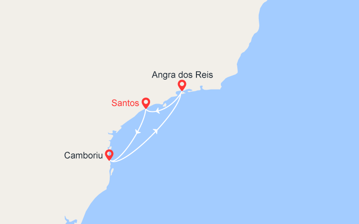 itinéraire croisière Sud America - Canale di Panama : Minicrociera Brasile 