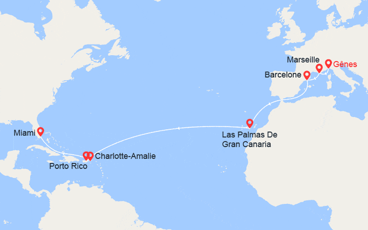 Scali Transatlantico: dall’Italia alla Florida 