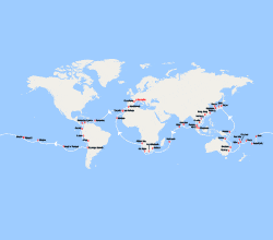 itinéraire croisière Giro del Mondo : Giro del Mondo 2026 da Marsiglia