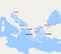 itinéraire croisière Mediterraneo Orientale : Grecia e Turchia 