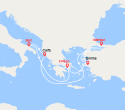 itinéraire croisière Mediterraneo Orientale : Grecia e Turchia 