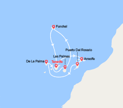 itinéraire croisière Canarie/Madeira : Isole Canarie e Madera  