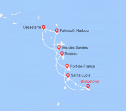 itin&eacute;raire croisi&egrave;re Caraibi : Isole Windward 