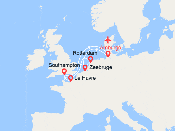 itinéraire croisière Nord Europa / Fiordi : Capitali Europee