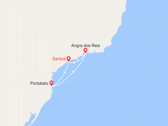 itinéraire croisière Sud America - Canale di Panama : Costa brasiliana