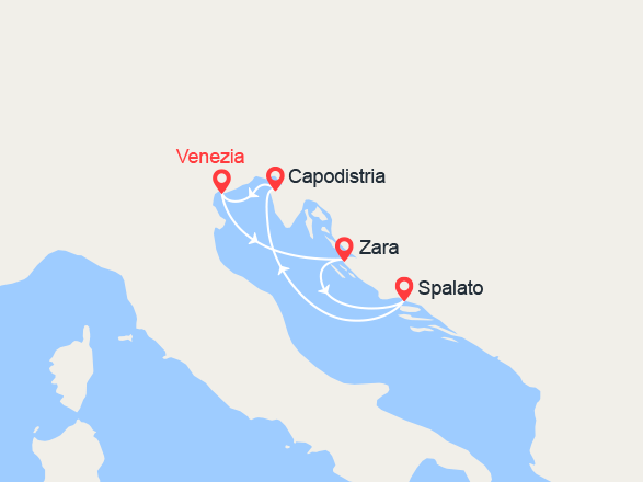 itinéraire croisière Mediterraneo Orientale - Croazia - Adriatico : Croazia e Slovenia 