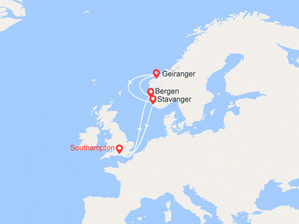 itinéraire croisière Fiordi : Fiordi Norvegesi