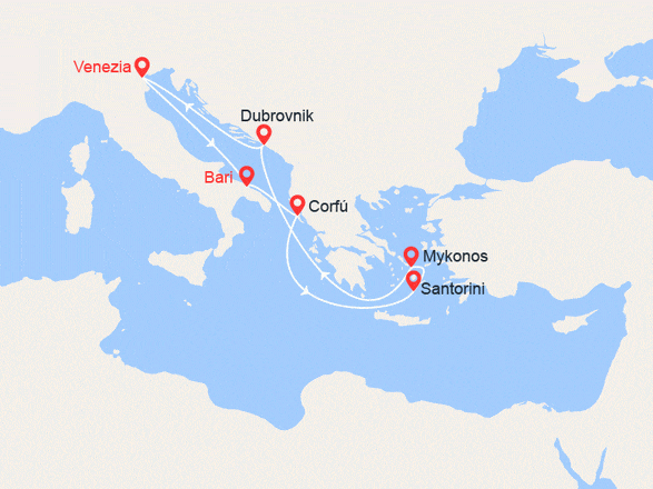 itinéraire croisière Isole greche : Sconto 20% su bevande ai pasti dal 12/05 al 28/07